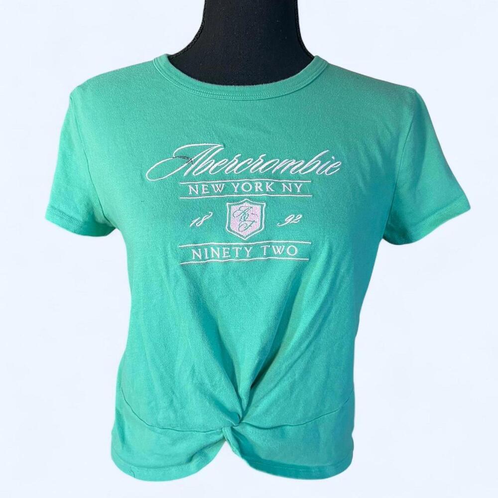 Vintage Y2K Abercrombie Baby Tee 💚 Size Small Fitted Fairy Crop